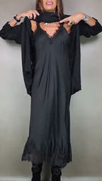 Arlette Layered-Elegance Flowing Sweater Dress