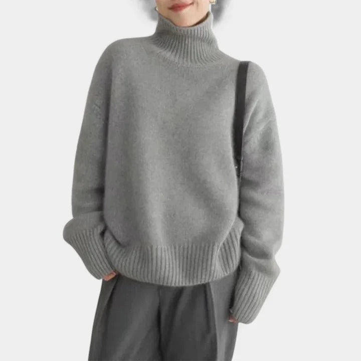 Maya Sweater Soft Knit Oversized Turtleneck
