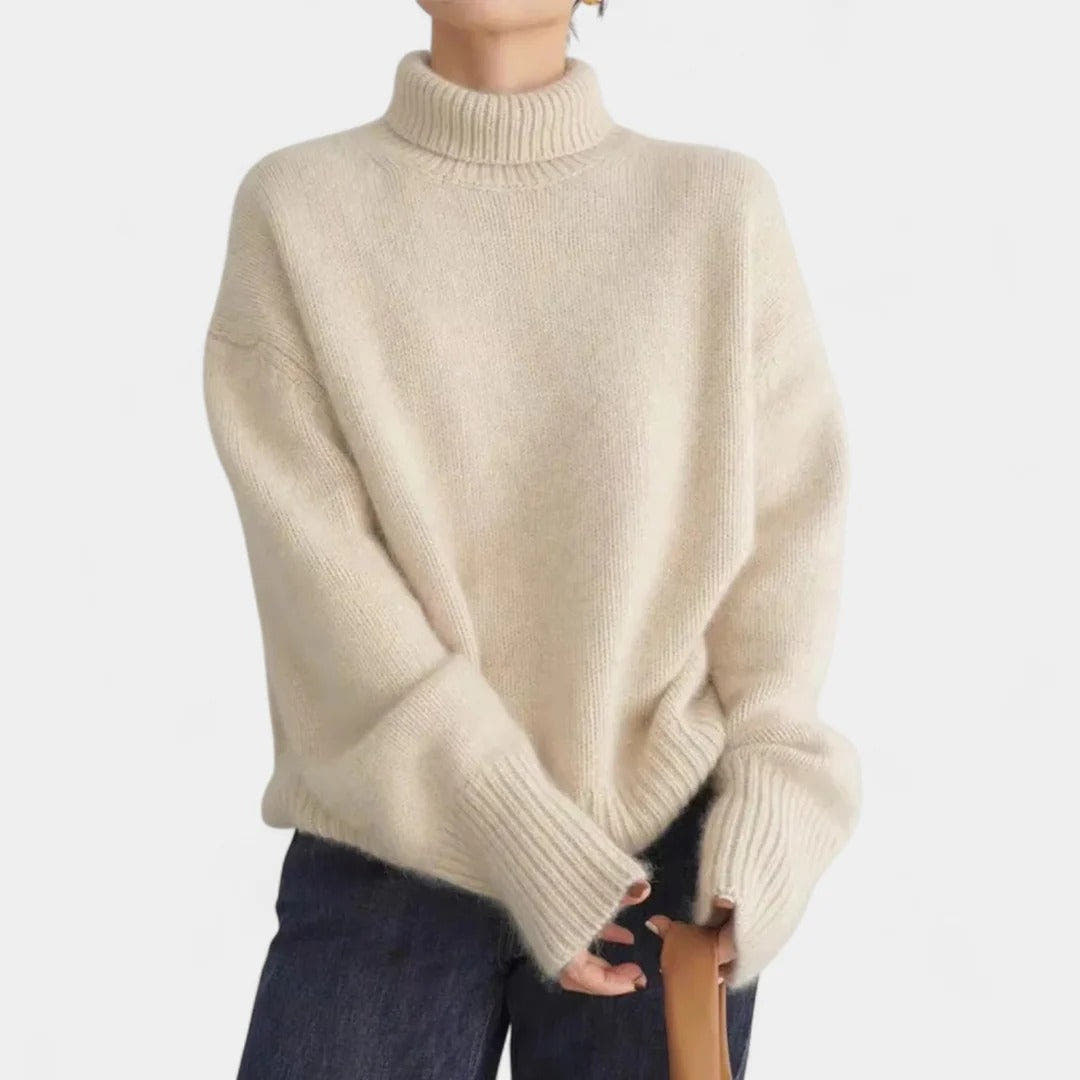 Maya Sweater Soft Knit Oversized Turtleneck