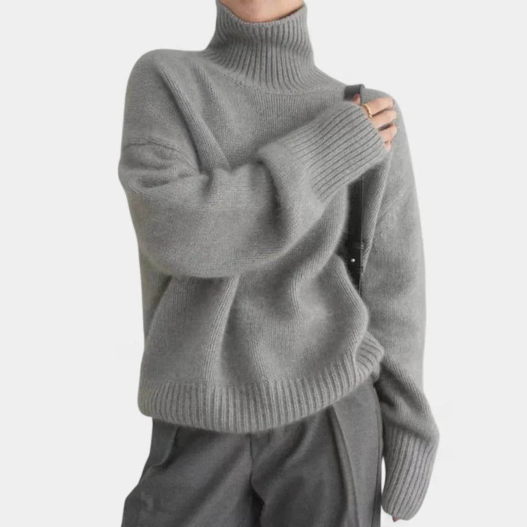 Maya Sweater Soft Knit Oversized Turtleneck