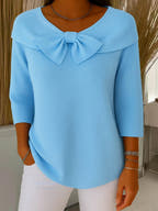 Sloane Soft Knit Bow Detail Sweater