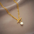 Faith | French Pearl Pendant Necklace for Women for Pure Genuine Charm