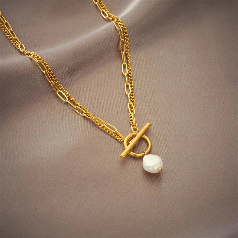 Faith | French Pearl Pendant Necklace for Women for Pure Genuine Charm