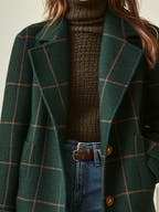 Althea Tailored Plaid Versatile Coat