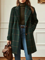 Althea Tailored Plaid Versatile Coat