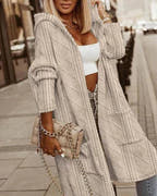 Jelone - Extended Length Hooded Cardigan