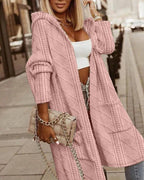 Jelone - Extended Length Hooded Cardigan