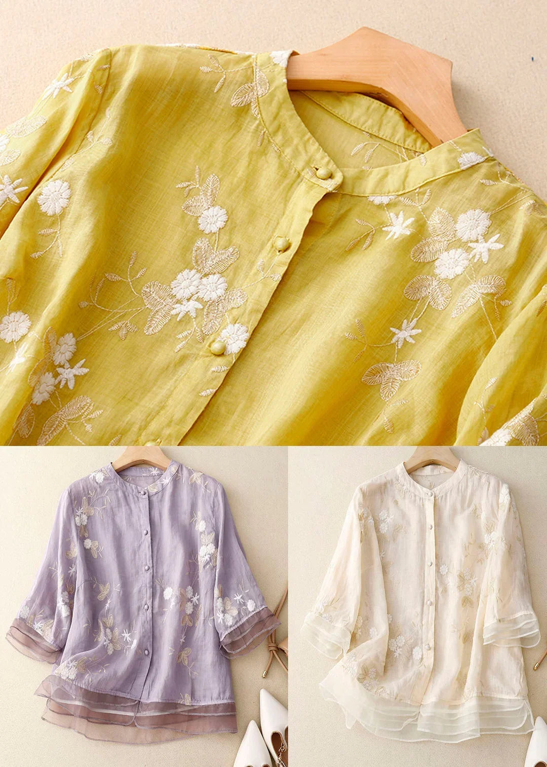 Amara | Embroidered Blouse for Women with Timeless Elegance