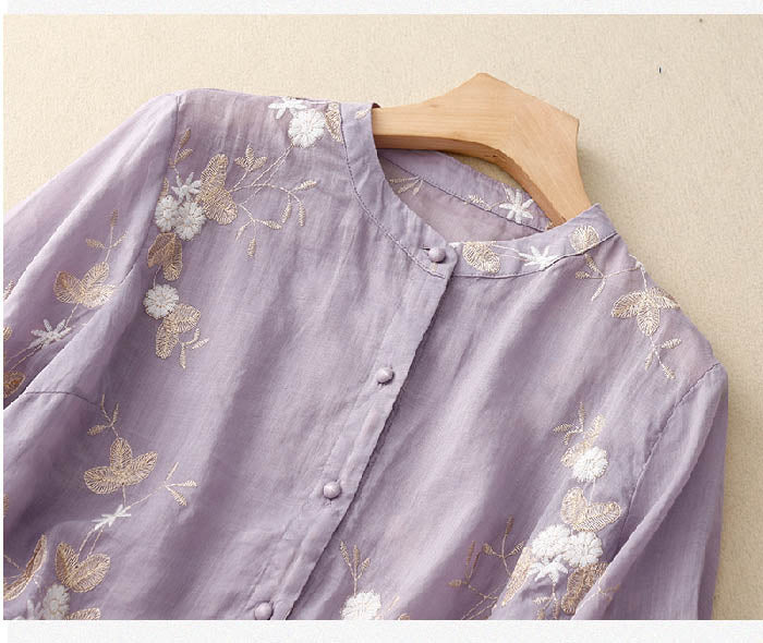 Amara | Embroidered Blouse for Women with Timeless Elegance