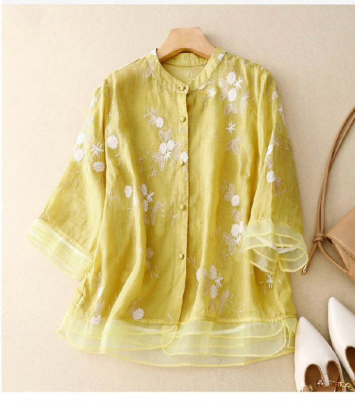 Amara | Embroidered Blouse for Women with Timeless Elegance