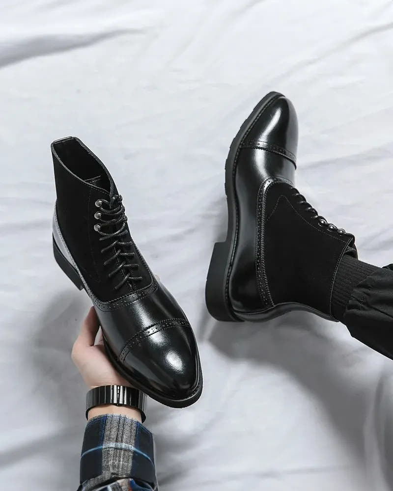 Barrett - Lace-Up Booties