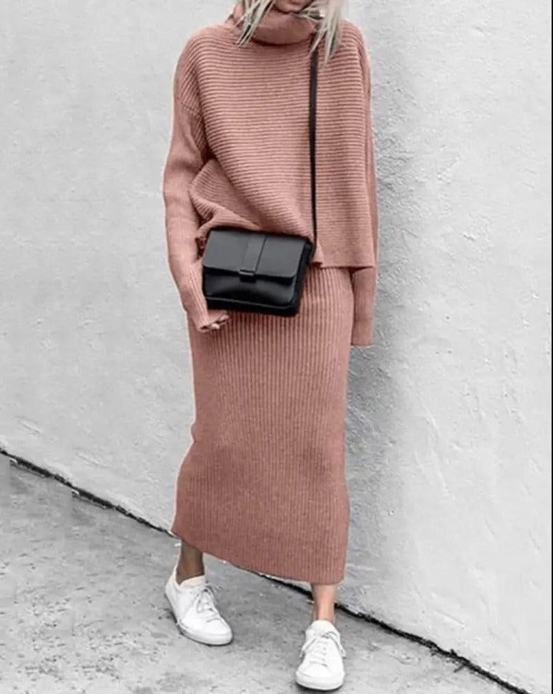 Luana - High Collar Two-piece Set