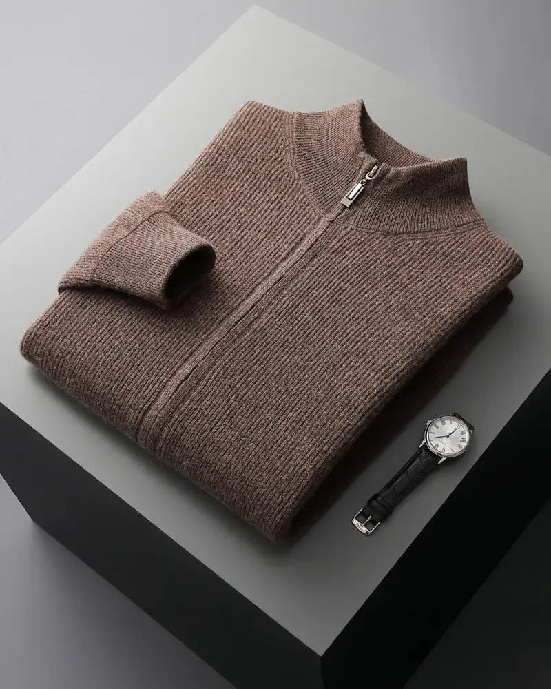 Rayne - Cashmere Zip-Up Sweater