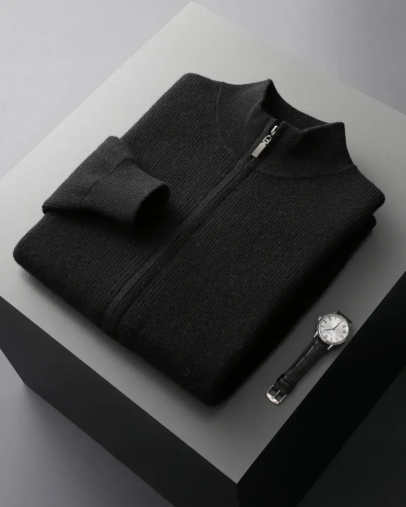Rayne - Cashmere Zip-Up Sweater