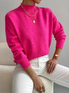 Zen Mock Turtleneck Knitted Sweater