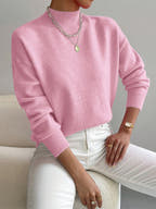 Zen Mock Turtleneck Knitted Sweater