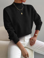 Zen Mock Turtleneck Knitted Sweater