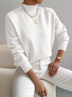 Zen Mock Turtleneck Knitted Sweater