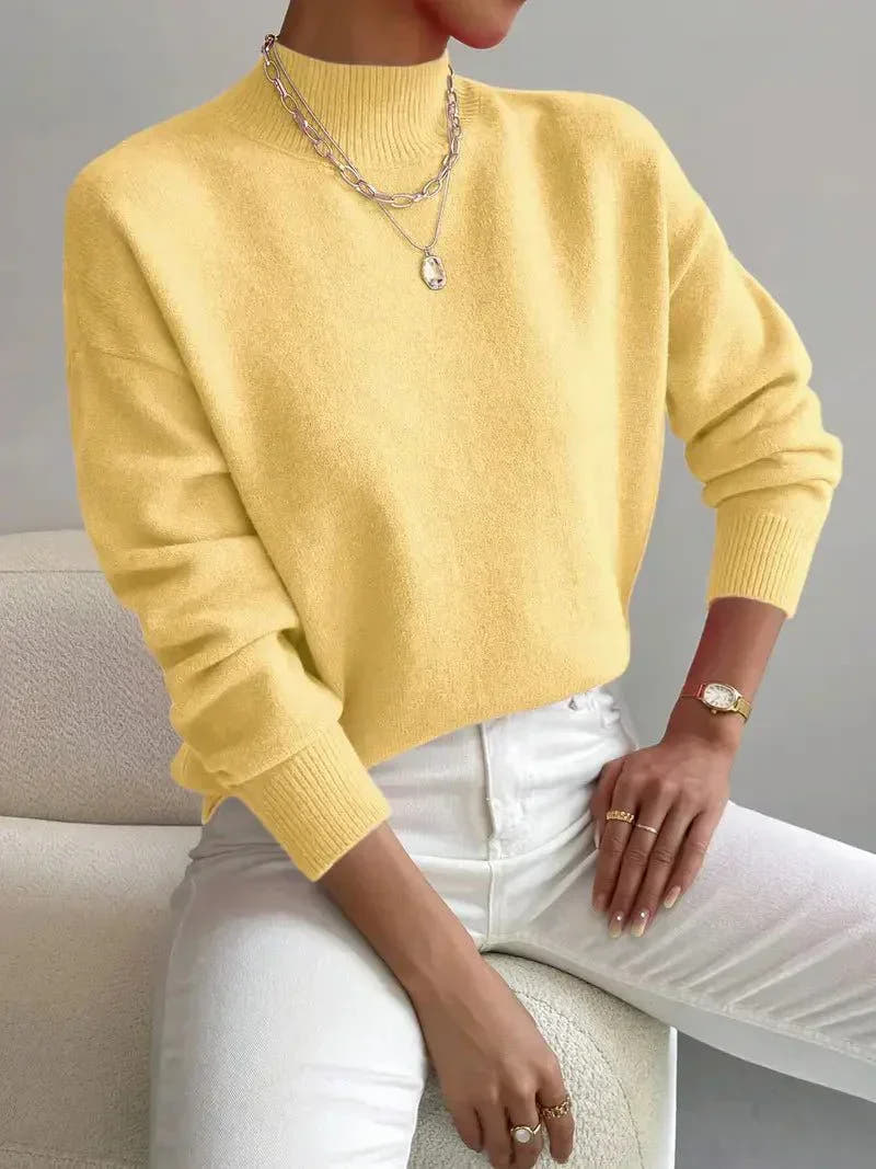 Zen Mock Turtleneck Knitted Sweater