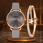 Megan | Moon-Inspired Watch and Bracelet Set for Women for Glamour and Elegance