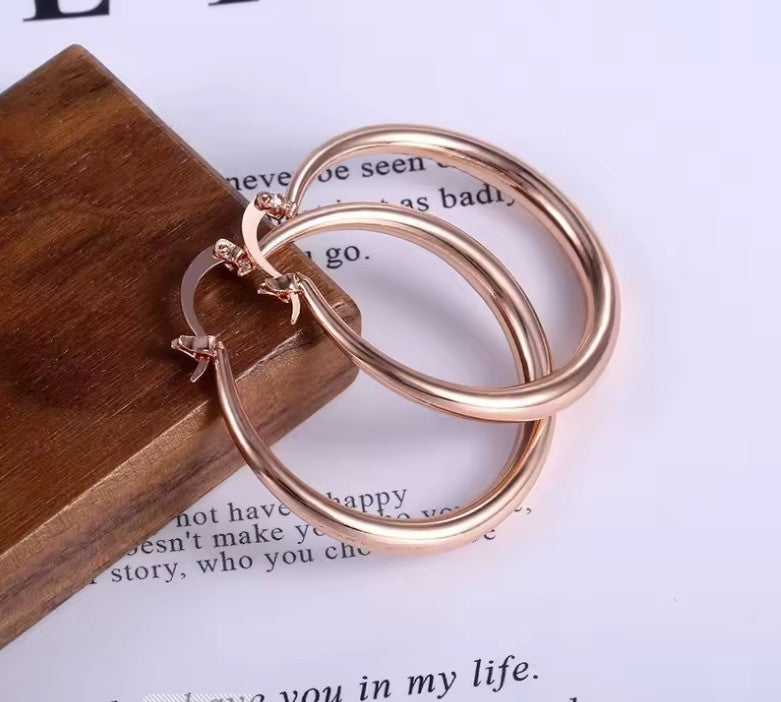 Abbey | Large Hoop Earrings for Women for Bold Chic Style
