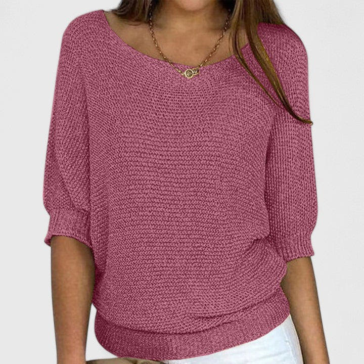 Lilibeth Soft-Drape Batwing Sweater