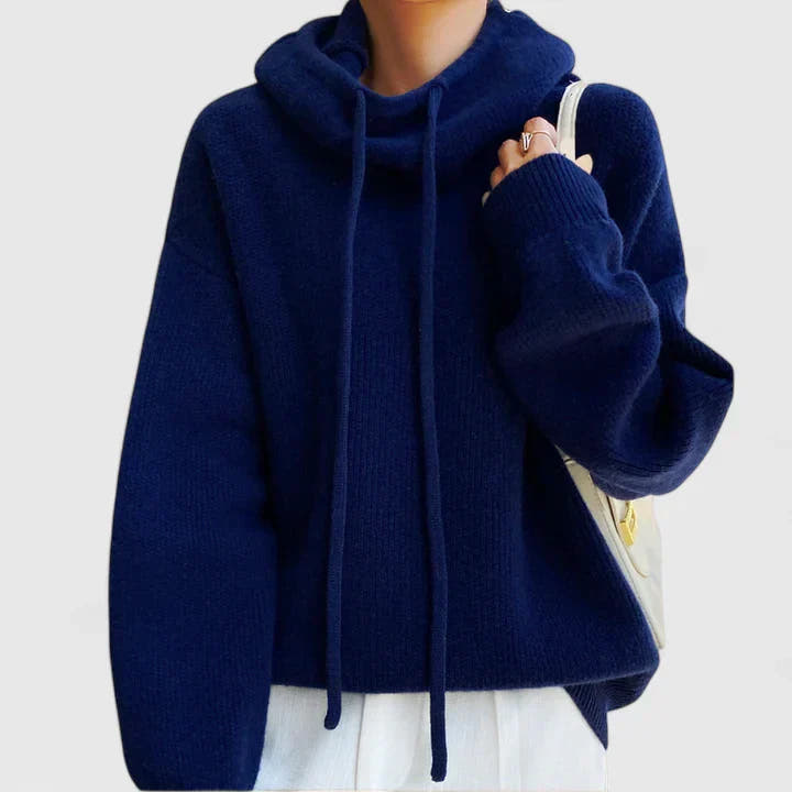 Miley Relaxed-Hood Soft-Flow Hoodie