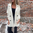 Penelope Double-Breasted Elegant Mid-Length Coat