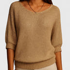 Lilibeth Soft-Drape Batwing Sweater