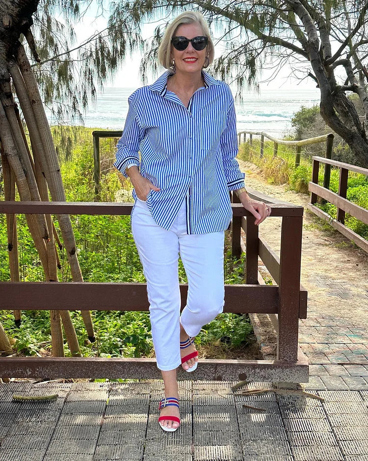 Amber | Long-Sleeve Shirt for Women with Relaxed Fit