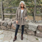 Penelope Double-Breasted Elegant Mid-Length Coat