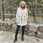 Penelope Double-Breasted Elegant Mid-Length Coat