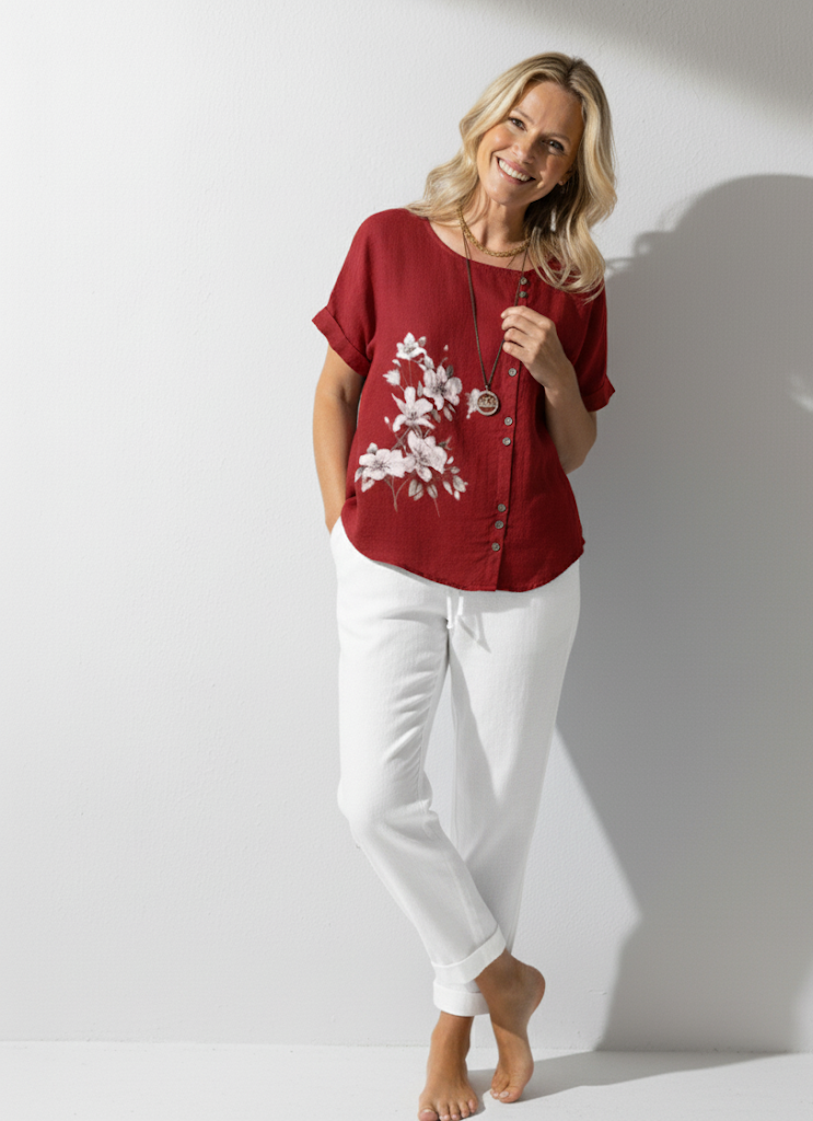 Colleen | Floral Top for Women for Effortless Chic Style