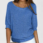 Lilibeth Soft-Drape Batwing Sweater