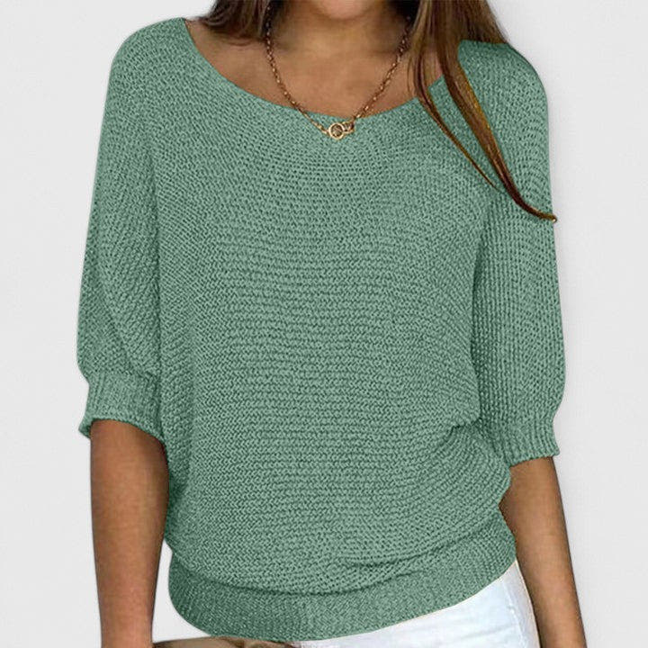 Lilibeth Soft-Drape Batwing Sweater