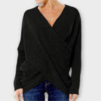 Morgan Sweater with Soft Cotton Blend and V-Neck