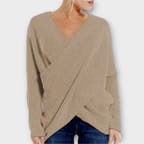 Morgan Sweater with Soft Cotton Blend and V-Neck
