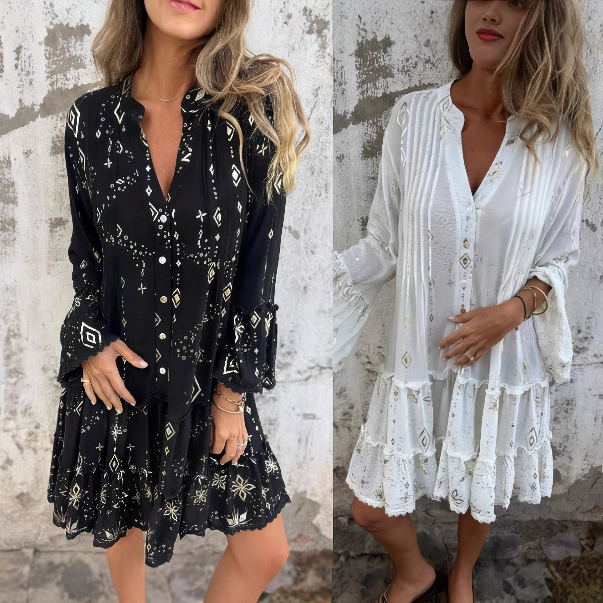 Sienna | Boho Midi Dress for Women for Golden Moments