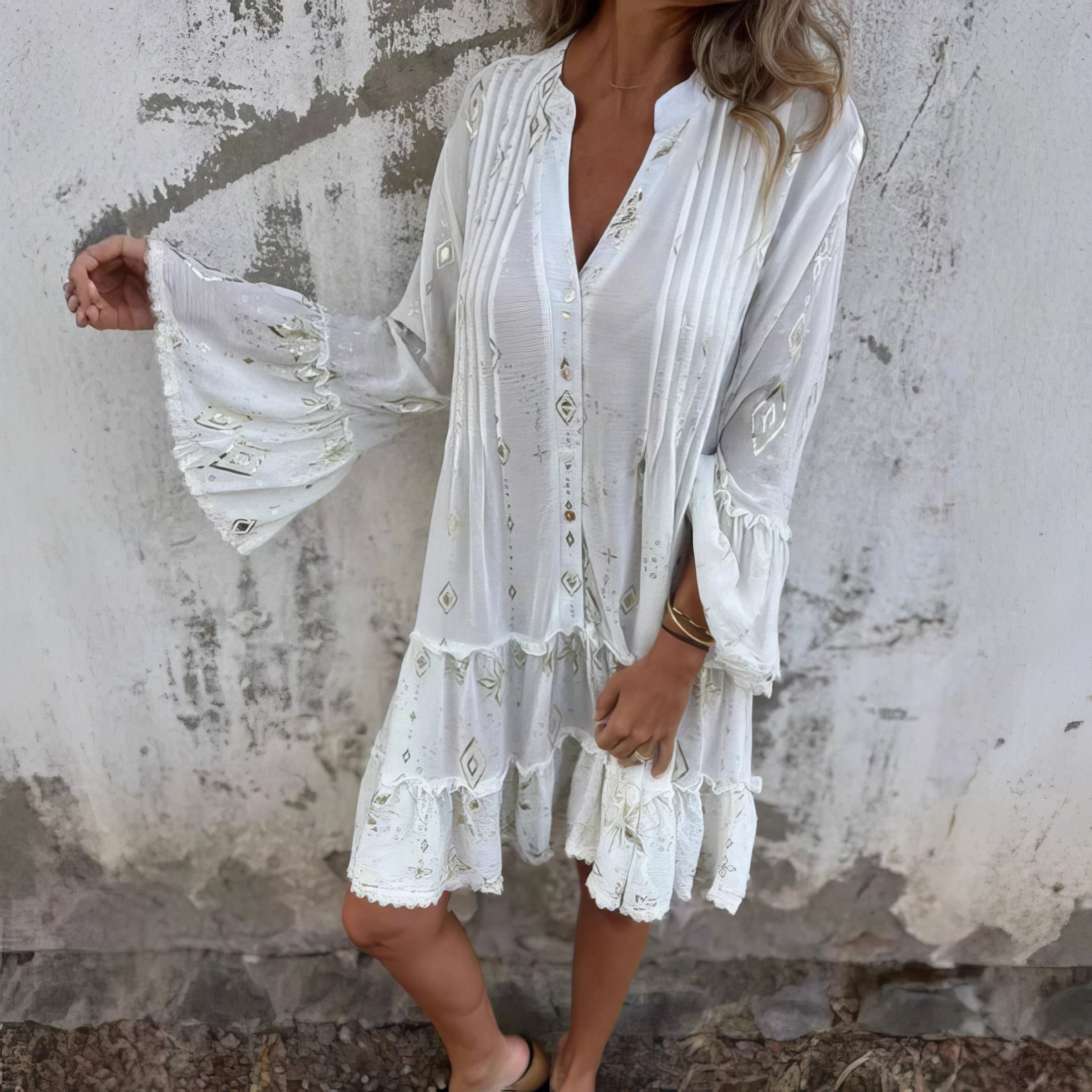 Sienna | Boho Midi Dress for Women for Golden Moments